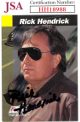 Rick Hendrick signed NASCAR 1993 Finish Line Racing On Card Auto #97- JSA #HH18988