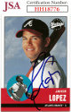Javy Lopez signed 2001 Upper Deck Vintage Baseball On Card Auto #181- JSA #HH18776 (Atlanta Braves)