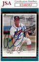 Richard Lewis signed 2002 Bowman Rookie Baseball On Card Auto (RC) #230- JSA #EE60382 (Atlanta Braves)