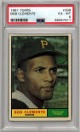 Roberto/Bob Clemente 1961 Topps Baseball Card #388- PSA Graded 6 EX-MT (Pittsburgh Pirates)