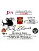 Col Billy Edens signed WWII 3.5x2.5 Cut Signature On Paper- JSA #II11006- Republic P-47 Thunderbolt Pilot