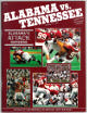 Alabama Crimson Tide vs Tennessee Volunteers College Football Game Program- October 17, 1987