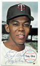 Tony Oliva signed 1964 Topps Giants Baseball Card To Tom Best Wishes #44- COA (Minnesota Twins)