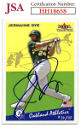 Jermaine Dye signed 2002 Fleer Tradition Baseball On Card Auto #212- JSA #HH18658 (Oakland Athletics)