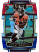 Javonte Williams 2021 Select Concourse Red & Blue Die-Cut Prizm Rookie Card (RC) #57 (North Carolina/Broncos)
