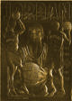 Michael Jordan 1995 Upper Deck 23 Karat Gold Foil Sculptured Triple Image Card- /50000 (Chicago Bulls)