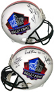 HOF Logo Class of 2003 Signed Riddell NFL FS Rep Helmet 5 sigs- Hank Stram/Marcus Allen/James Lofton/Elvin Bethea/DeLamielleure
