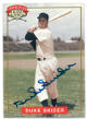 Duke Snider signed 1994 Nabisco All-Star Legends Baseball On Card Auto- MLBPA COA (Brooklyn Dodgers)
