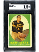 Bart Starr 1958 Topps Card #66- SGC Graded 1.5 FR (2nd Year/Green Bay Packers)