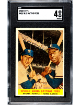 Hank Aaron & Mickey Mantle 1958 Topps World Series Batting Foes Card #418- SGC Graded 4 VG-EX