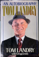 Tom Landry signed 1990 An Autobiography Hardcover Book Best Wishes, Personalized To Michael- Beckett Review (Cowboys/HOF)