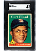 Curt Flood 1958 Topps Baseball Card #464- SGC Graded 4 VG-EX (Centered/St. Louis Cardinals)