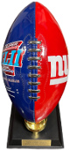 New York Giants 2007 Super Bowl XLII Champions Commemorative Porcelain 13 Trophy/Football Danbury Mint Pristine/New/Rare