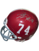 Cam Robinson signed Alabama Crimson Tide Riddell NCAA #74 Mini Helmet- COA (2015 CFB Natl Champ/2016 Outland/Jaguars)