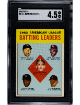 1963 Topps Card AL Batting Leaders #2- Mickey Mantle- SGC Graded 4.5 VG-EX+ (w/ Runnels/Robinson/Hinton/Siebern)