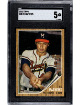 Eddie Mathews 1962 Topps Baseball Card #30- SGC Graded 5 EX (Milwaukee Braves)