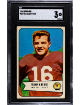 Frank Gifford 1954 Bowman Card #55- SGC Graded 3 VG (New York Giants)