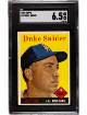 Duke Snider 1958 Topps Baseball Card #88- SGC Graded 6.5 EX-NM+ (Los Angeles Dodgers)