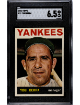 Yogi Berra 1964 Topps Baseball Card #21- SGC Graded 6.5 EX-NM+ (Centered/New York Yankees)