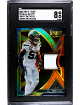 CJ/C.J. Mosley 2022 Panini Select Swatches Tie Dye Prizm Card #SS-48- /25- SGC Graded 8 NM-MT (New York Jets)