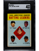 1963 Topps Card AL Batting Leaders Card #2- Mickey Mantle- SGC Graded 4 VG-EX (w/ Runnels/Robinson/Hinton/Siebern)