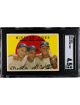 Johnny Podres/Don Drysdale 1959 Topps Hitters' Foes Card #262- SGC Graded 4.5 VG-EX+ (w/Clem Labine)