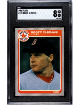 Roger Clemens 1985 Fleer Baseball Rookie Card (RC) #155- SGC Graded 8 NM-MT (Boston Red Sox)