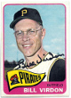 Bill Virdon signed 1965 Topps On Card Auto #69- COA (Pittsburgh Pirates)