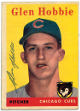 Glen Hobbie signed 1958 Topps On Card Auto #467- COA (Chicago Cubs)
