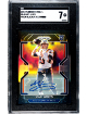 Mac Jones signed 2021 Panini Chronicles Prizm Black Rookie Auto Card (RC) #PB-5- SGC Graded 7 NM (New England Patriots)