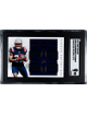 Rhamondre Stevenson 2021 Panini Encased Rookie Quad Material Card #RTM-RS- /75- SGC Graded 9 Mint (New England Patriots)