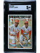Lou Brock/Curt Flood 1967 Topps Cards Clubbers Baseball Card #63- SGC Graded 5 EX (St. Louis Cardinals)