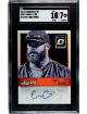 Evan Gattis signed 2016 Donruss Optic Studio Signatures Card #SSEG- SGC Graded 7 NM/10 Autograph (Houston Astros)
