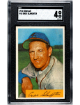 Enos Slaughter 1954 Bowman Baseball Card #62- SGC Graded 4 VG-EX (St. Louis Cardinals/HOF)