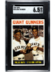 Willie Mays & Orlando Cepeda 1964 Topps Giant Gunners Baseball Card #306- SGC Graded 6.5 EX-NM+ (HOF)