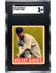 Mickey Harris 1948-49 Leaf Gum Co Baseball Card #27- SGC Graded 3 VG (Boston Red Sox)