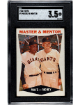 Willie Mays/Bill Rigney 1960 Topps Master & Mentor Baseball Card #7- SGC Graded 3.5 VG+ (San Francisco Giants)