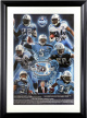 1960-2009 Tennessee Titans/Houston Oilers Signed Poster Custom Framing 8 sigs Chris Johnson/C. Finnegan/Griffin/Roos- Beckett