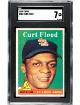 Curt Flood 1958 Topps Baseball Rookie Card (RC) #464- SGC Graded 7 NM (St. Louis Cardinals)