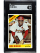 Bob Gibson 1966 Topps Baseball Card #320- SGC Graded 4 VG-EX (St. Louis Cardinals/HOF)