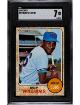 Billy Williams 1968 Topps Baseball Card #37- SGC Graded 7 NM (Chicago Cubs/HOF)