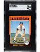 Robin Yount 1975 Topps Mini Baseball Rookie Card (RC) #223- SGC Graded 2 Good (Milwaukee Brewers/HOF)