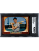 Frank Bolling 1955 Bowman Baseball Card #204-Milt Bolling Back- SGC Slabbed Authentic (Minimum Size)