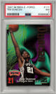 Tim Duncan 1997-98 Skybox Z-Force Rookie Card (RC) #111- PSA Graded 7 NM (San Antonio Spurs/HOF)