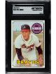 Phil Niekro 1969 Topps Baseball Card #355- SGC Slabbed Authentic (Evidence of Trimming/Atlanta Braves/HOF)