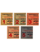 1949 Tennessee Volunteers Shields Watkins Field Football Vintage Student Game Ticket Booklet Cover w/1-5 Ticket Stubs (Sept-Nov)