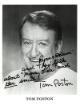 Tom Poston Signed B&W 8x10 Photo Ryan/Adam Mona Lisa Smile Insc-COA  (Newhart/George Utley/Actor/Emmy/TV)