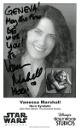 Vanessa Marshall signed Star Wars Weekends 4.75x7.75 B&W Photo To Geneva May the Force Be with You! Hera!- COA (Voice of Hera)