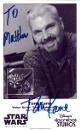 Tom Kane signed Star Wars Weekends 4.75x7.75 B&W Photo To Matthew- COA (Voice of Yoda/Admiral Yularen/Disney's Hollywood Studios