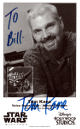 Tom Kane signed Star Wars Weekends 4.75x7.75 B&W Photo To Bill- COA (Voice of Yoda/Admiral Yularen/Disney's Hollywood Studios